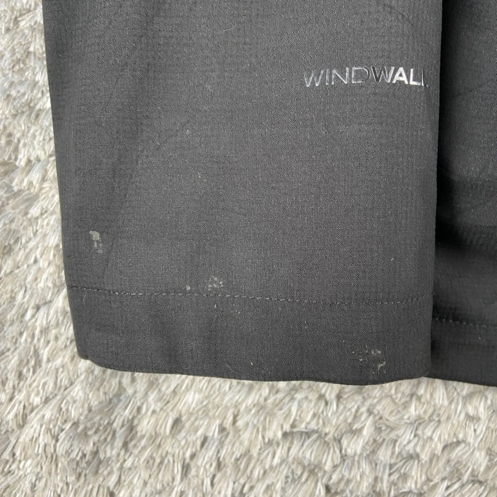 The North Face WindWall Jacket Mens Large Black Primaloft Insulated Hooded Coat